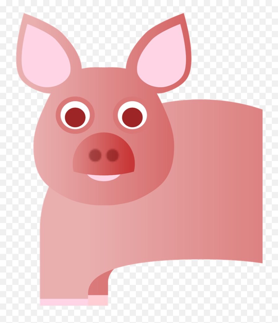 Pink Pig Svg Vector Pink Pig Clip Art - Svg Clipart Emoji,Pig Clipart Png