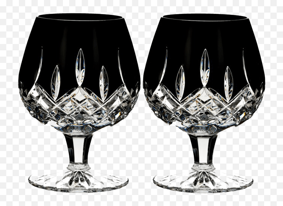Waterford Crystal Black Brandy Glasses - Find Love Buy Emoji,Waterford Crystal Logo