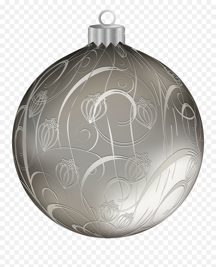 Ornaments Clipart Ornamental Ornaments Ornamental - Silver Christmas Balls Clipart Png Emoji,Ornament Png