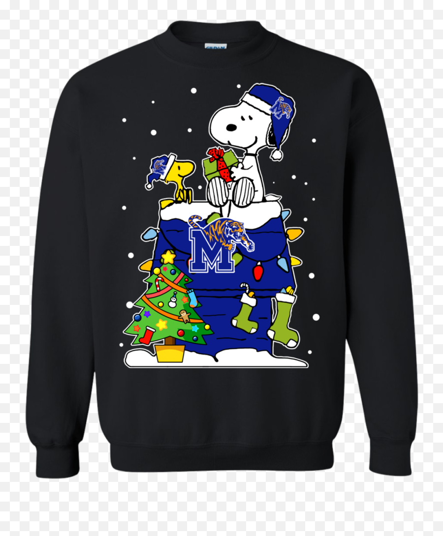 Memphis Tigers Ugly Christmas Sweaters Snoopy Woodstock - Buffalo Bills Ugly Christmas Sweater Emoji,Memphis Tigers Logo
