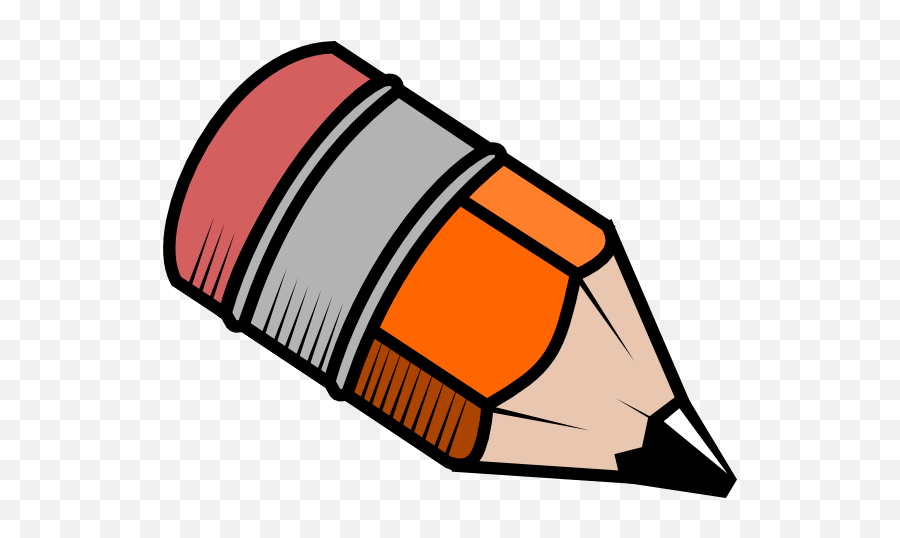 Pencil Clip Art 2 - Clipartix Creative Commons Clipart Emoji,Pencil Clipart