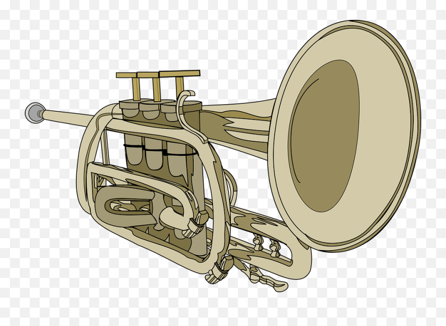 Trumpet Clip Art At Clker - Cartoon Cornet Png Emoji,Tuba Clipart