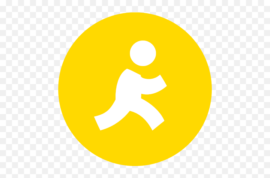 Aol Instant Messenger Icon - Free Social 1 Emoji,Messenger Logo