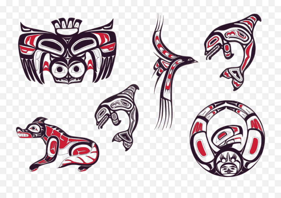Artlogotemporary Tattoo Png Clipart - Royalty Free Svg Png Northwest Indigenous People Art Emoji,Aztecs Logos