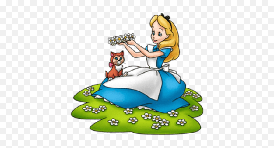 Transparent Alice Png Download - Alice Adventures In Wonderland Sticker Emoji,Alice In Wonderland Transparent