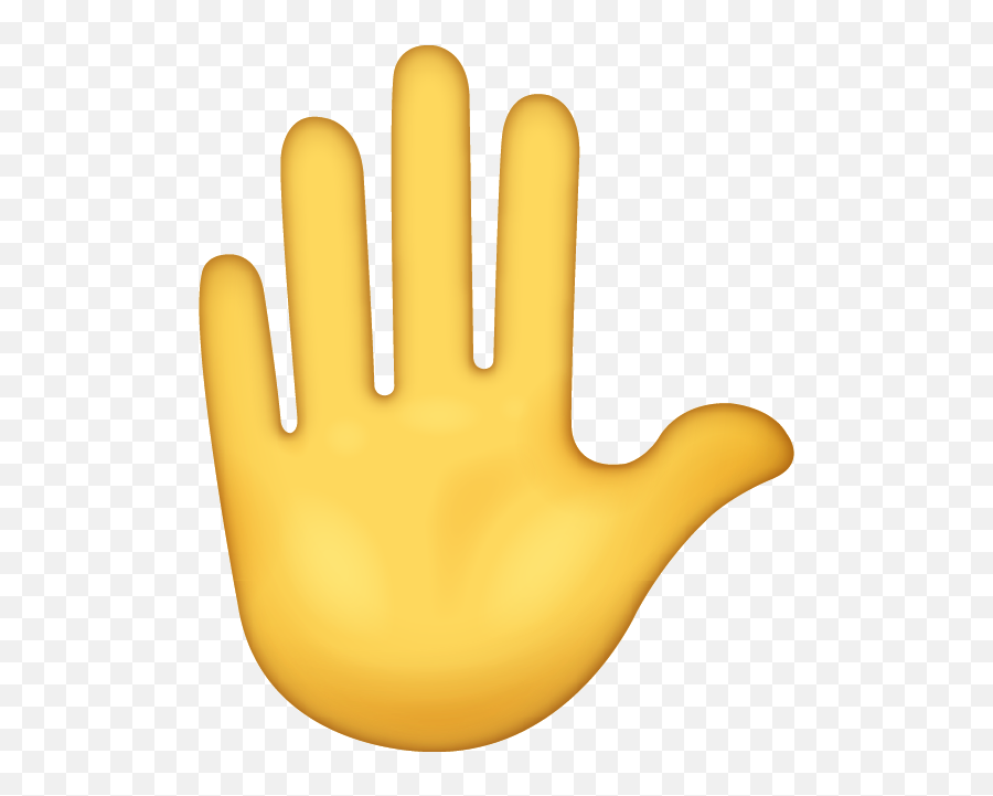 Download Iphone Emojis - Transparent Background Hand Emoji Png,Raise Hand Clipart