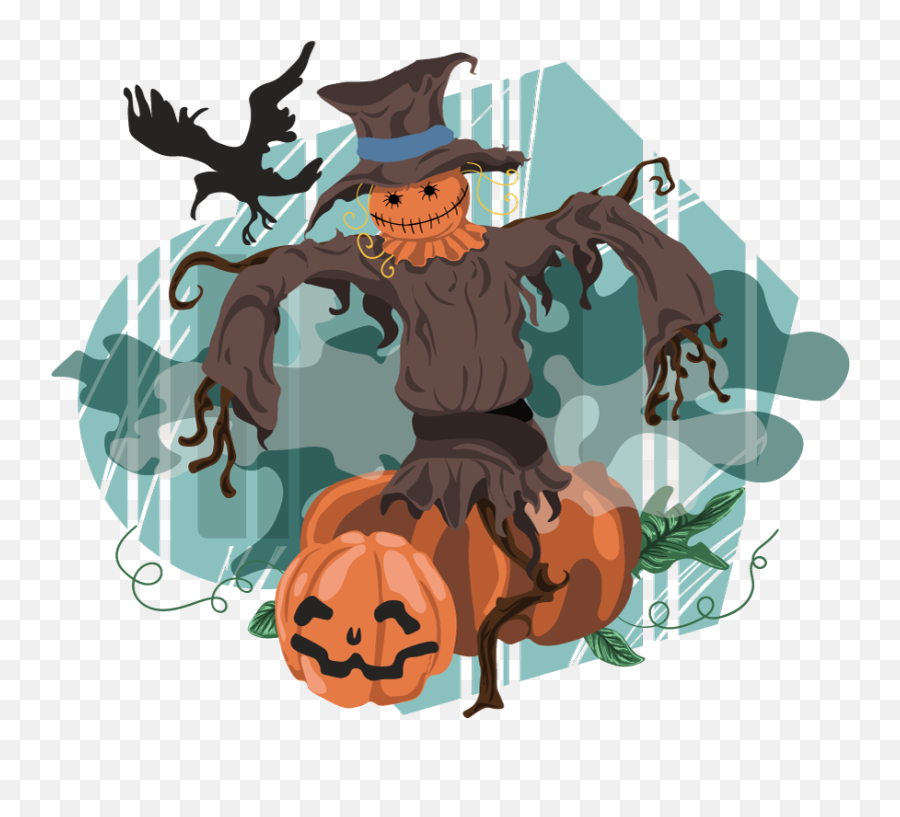 Halloween Scarecrow Clip Art Png Image Emoji,Scarecrow Hat Clipart