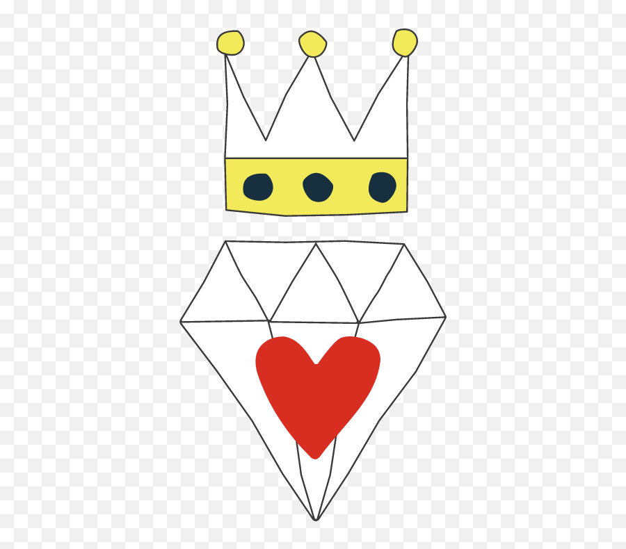 Diamond Heart Crown Graphic - Illustrations Free Graphics Emoji,Heart Crown Png