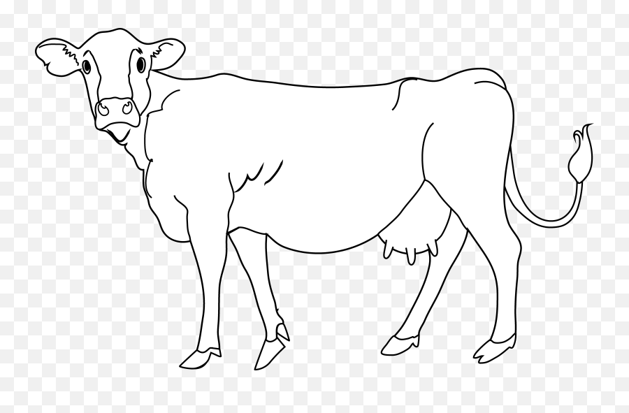 Cow Clipart Clipart Clipartcow - Transparent Background Cow Black And White Clipart Emoji,Cow Clipart