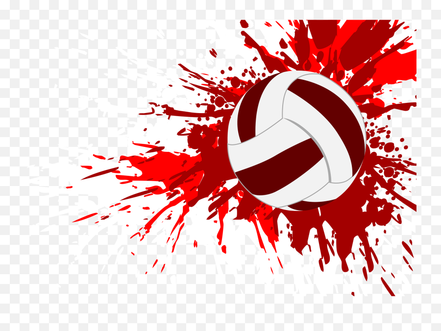 Volleyball Clipart Grunge Volleyball Grunge Transparent - Background Volleyball Png Emoji,Volleyball Png