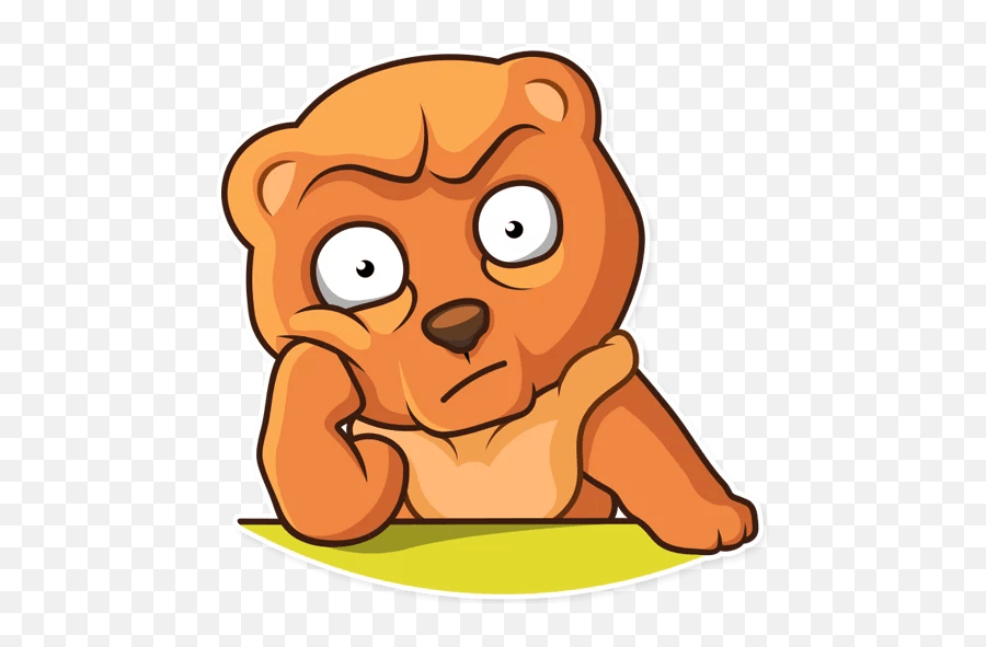 Honey Bear - Telegram Sticker Emoji,Bear Cub Clipart