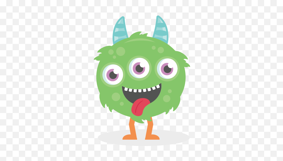 New Cute Monster Clipart Three Eyed Monster Svg Cutting - Cute Monster Png Emoji,Monster Png