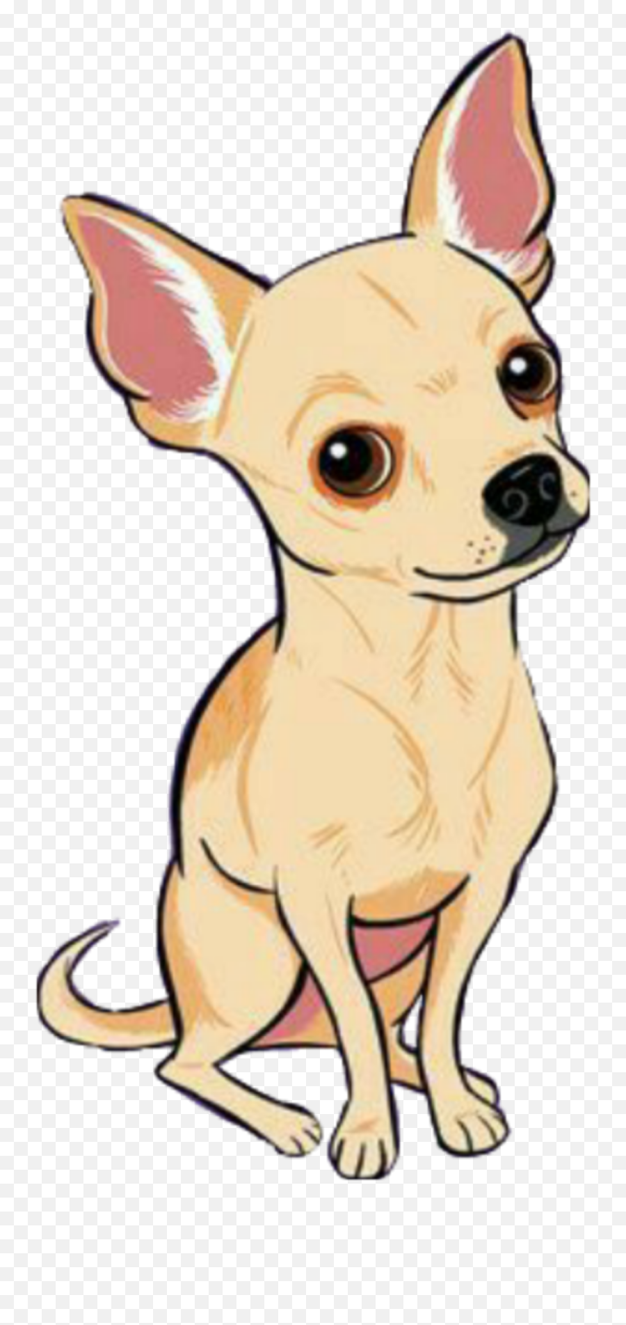 Ftestickers Clipart Cartoon Dog Sticker - Chihuahua Emoji,Chihuahua Clipart