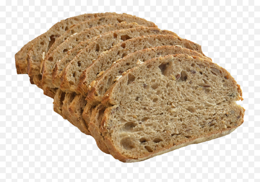 Clipart Of Slices Of Dark Bread - Keto Bread Png Emoji,Eat Breakfast Clipart