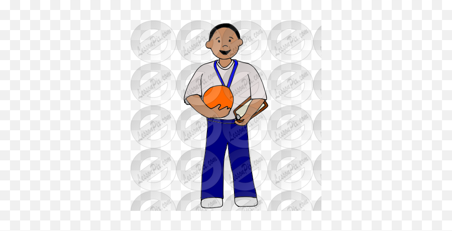 Coach Picture For Classroom Therapy - Basketball Player Emoji,Coach Clipart