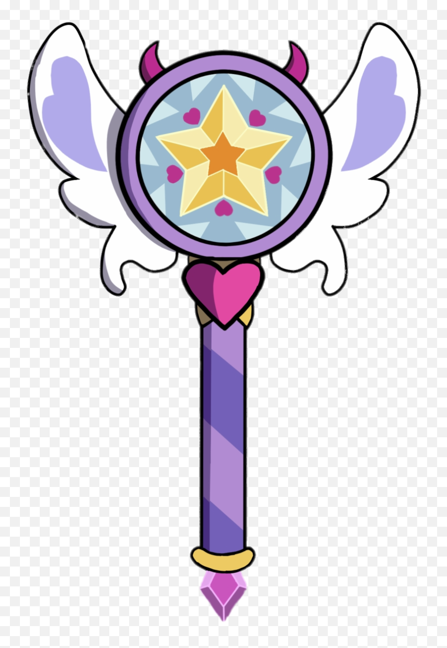 Transparent Star Butterflys Wand Png Image - Star Butterfly Wand Emoji,Wand Png