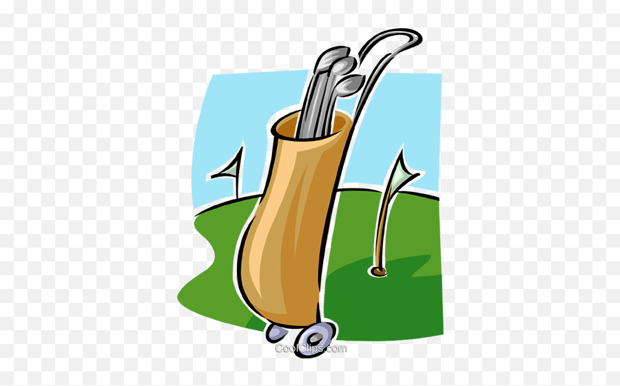 Golf Clubs Royalty Free Vector Clip Art - For Golf Emoji,Golf Clubs Clipart