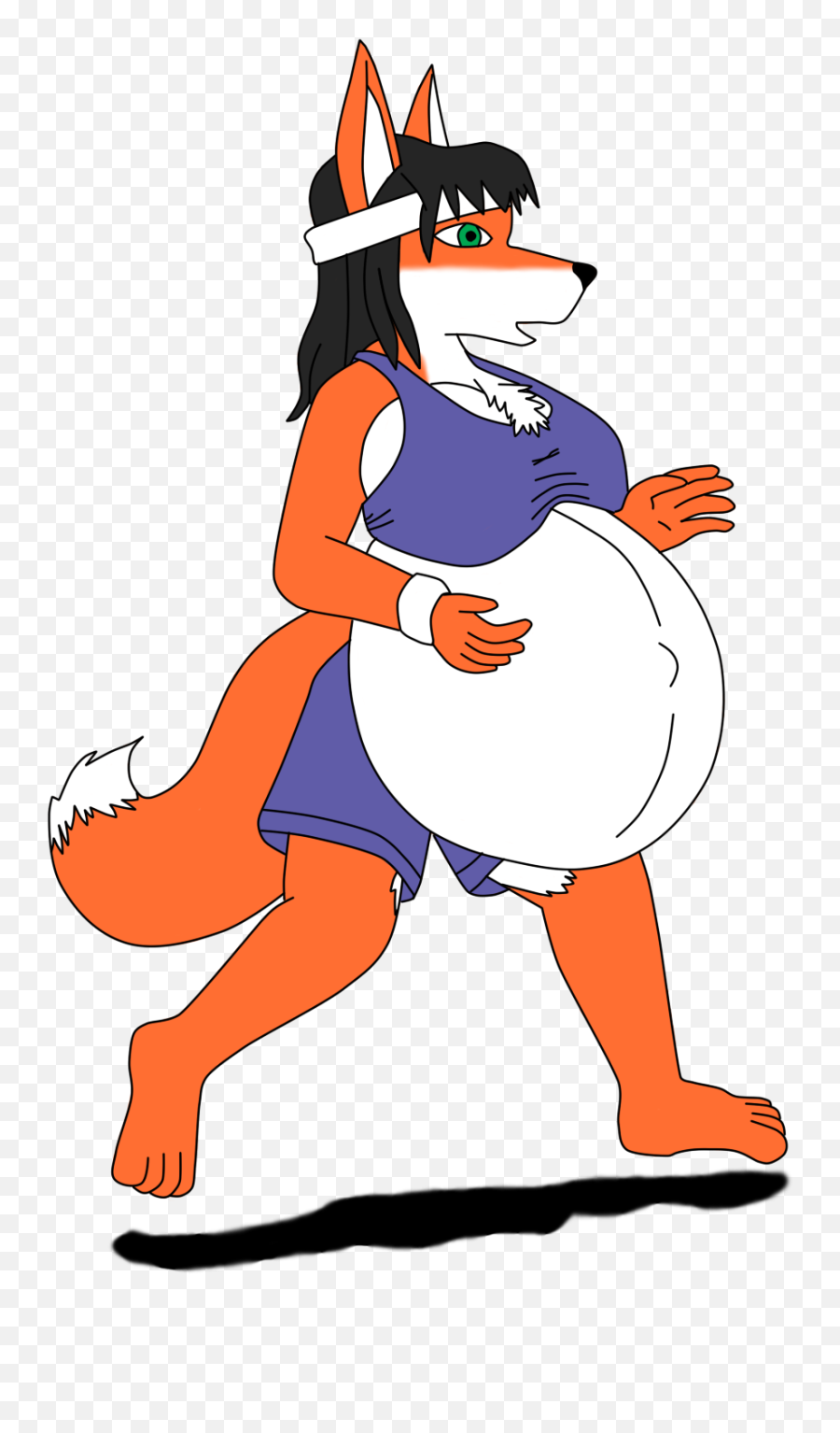 Kylie Jogging Pregnant In Color Clipart - Full Size Fictional Character Emoji,Pregnant Clipart
