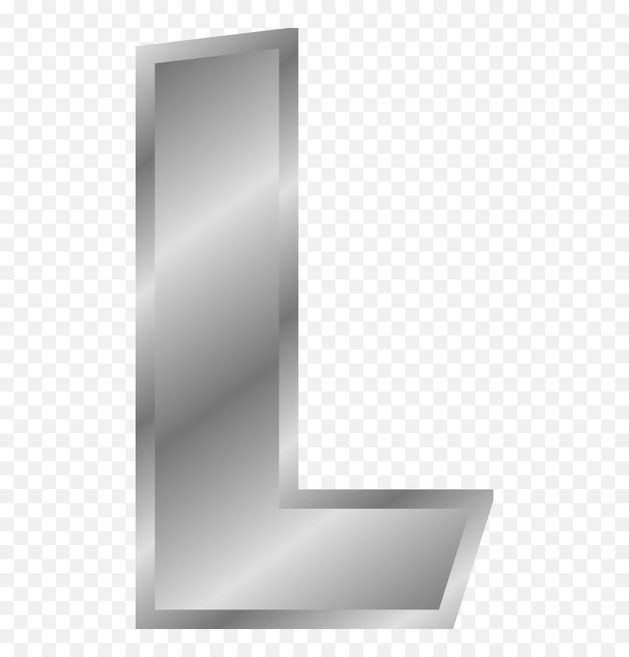 Alphabets Letters English - Silver Letter L Png Emoji,L Png
