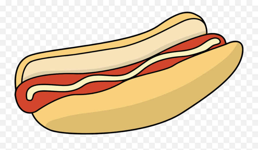 Download Hot Dog Bun Drawing Bread Sandwich - Hot Dogs Dodger Dog Emoji,Hot Dog Transparent Background