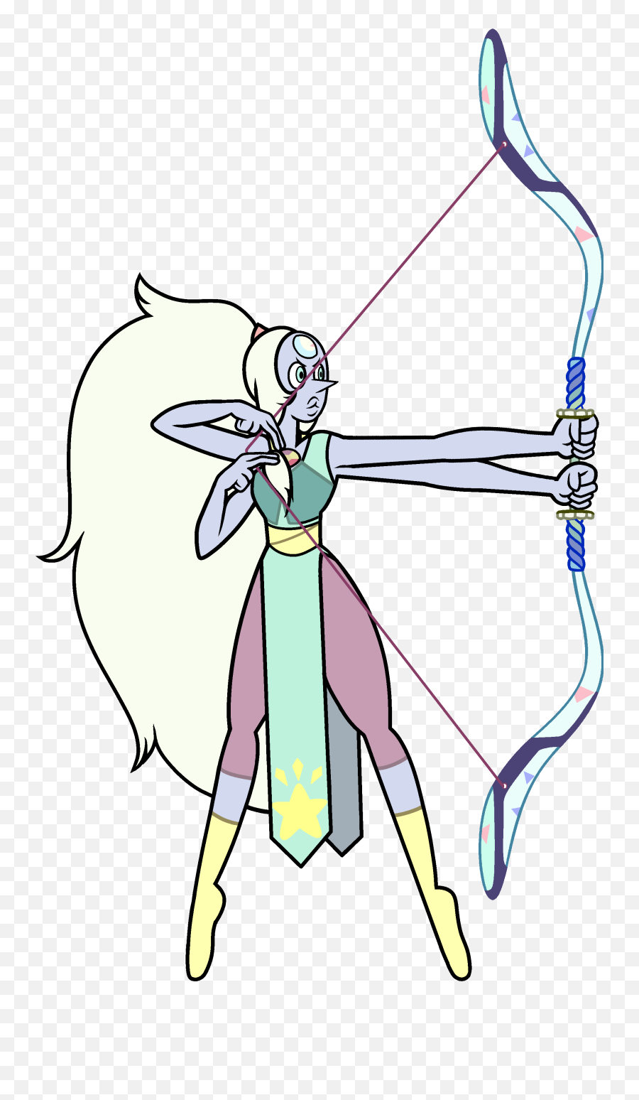Download Https - Static Tvtropes Orgpmwikipubimages Steven Universe Opal With Bow Emoji,Tv Static Png