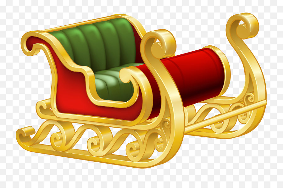 Santa Sleigh Png - Sleigh Clipart Emoji,Santa's Sleigh Clipart