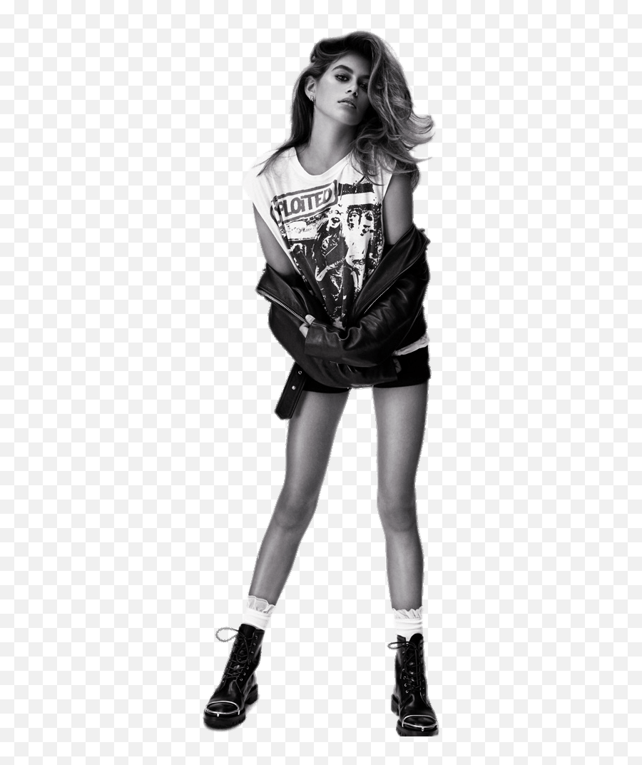Kaia Gerber Rocknroll - Kaia Gerber Model Emoji,Rock And Roll Png