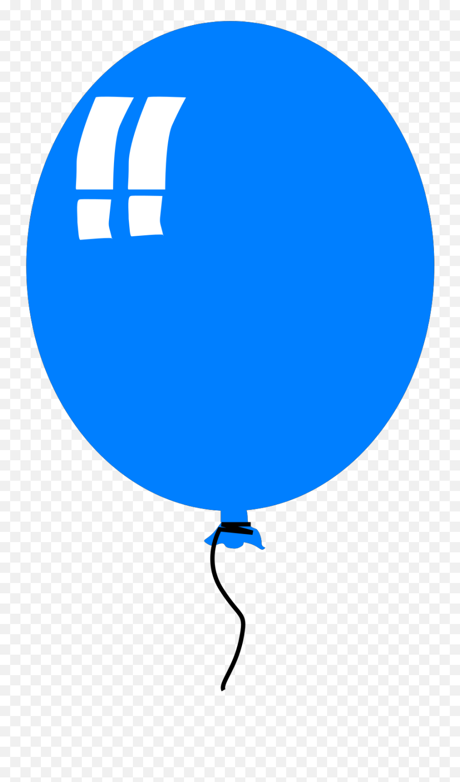 Blue Balloon Clip Art - Blue Balloon Clipart Emoji,Blue Balloon Clipart