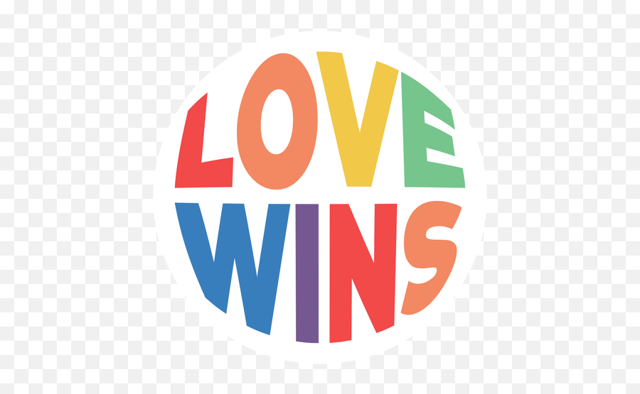 Love Wins Badge - Transparent Png U0026 Svg Vector File Emoji,Love Transparent Background