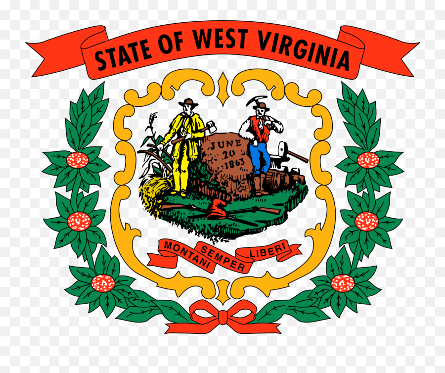 West Virginia State Seal Emoji,West Virginia Clipart