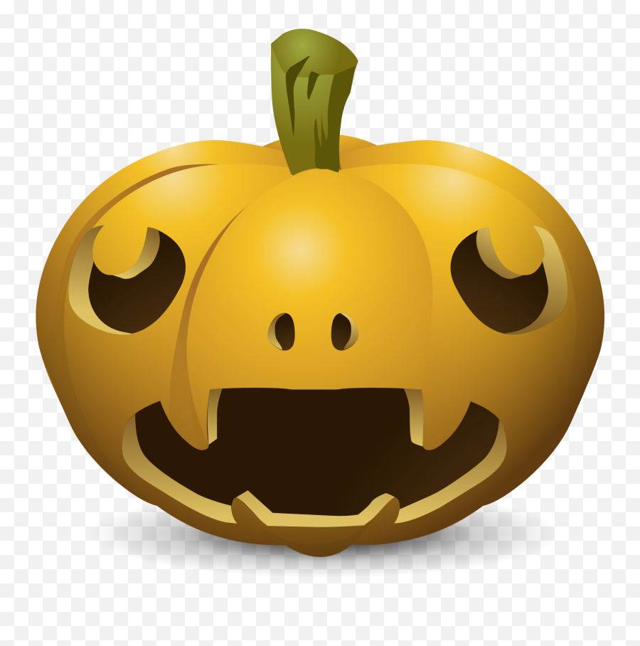 Pumpkin With A Carved Funny Face On A Halloween Free Image Emoji,Jack O Lantern Face Png