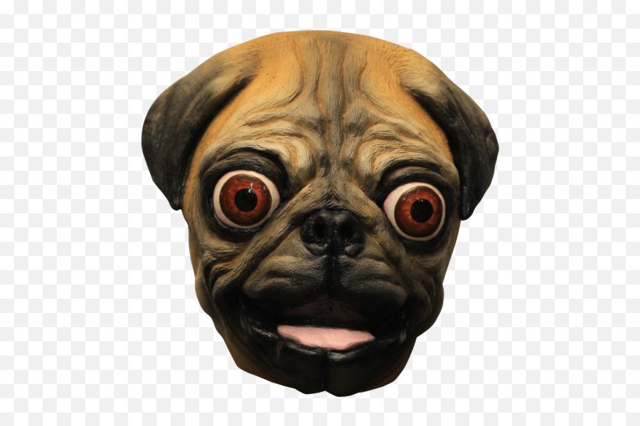 Over Head Pug Mask Emoji,Pug Face Png