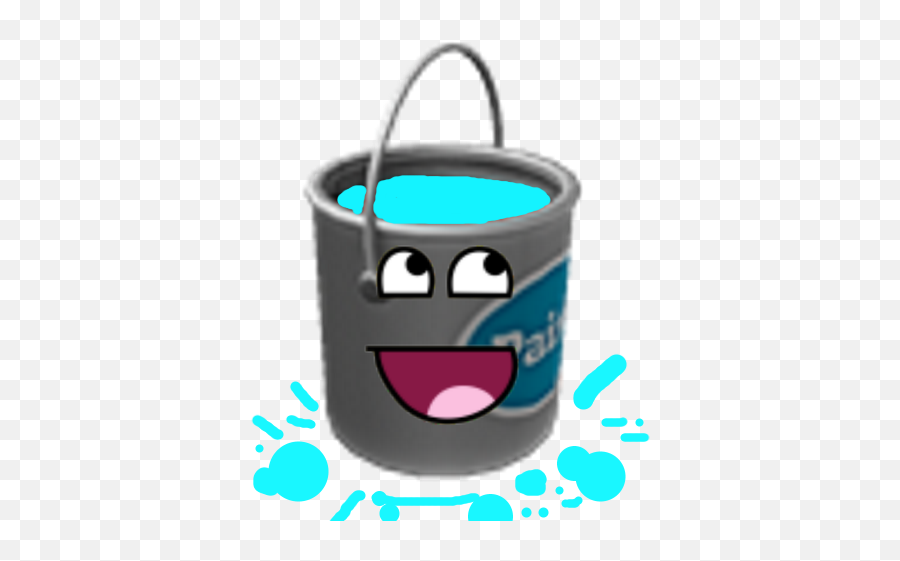 Paint Bucket - Awesome Face 500x500 Png Clipart Download Emoji,Awesome Face Transparent