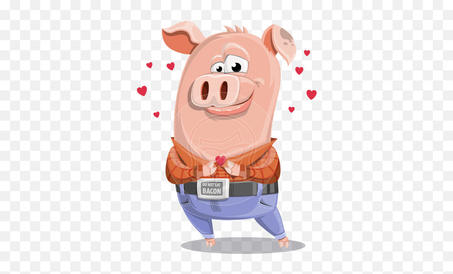 Animal Vector Cartoon Characters Graphicmama Emoji,Baby Pig Clipart