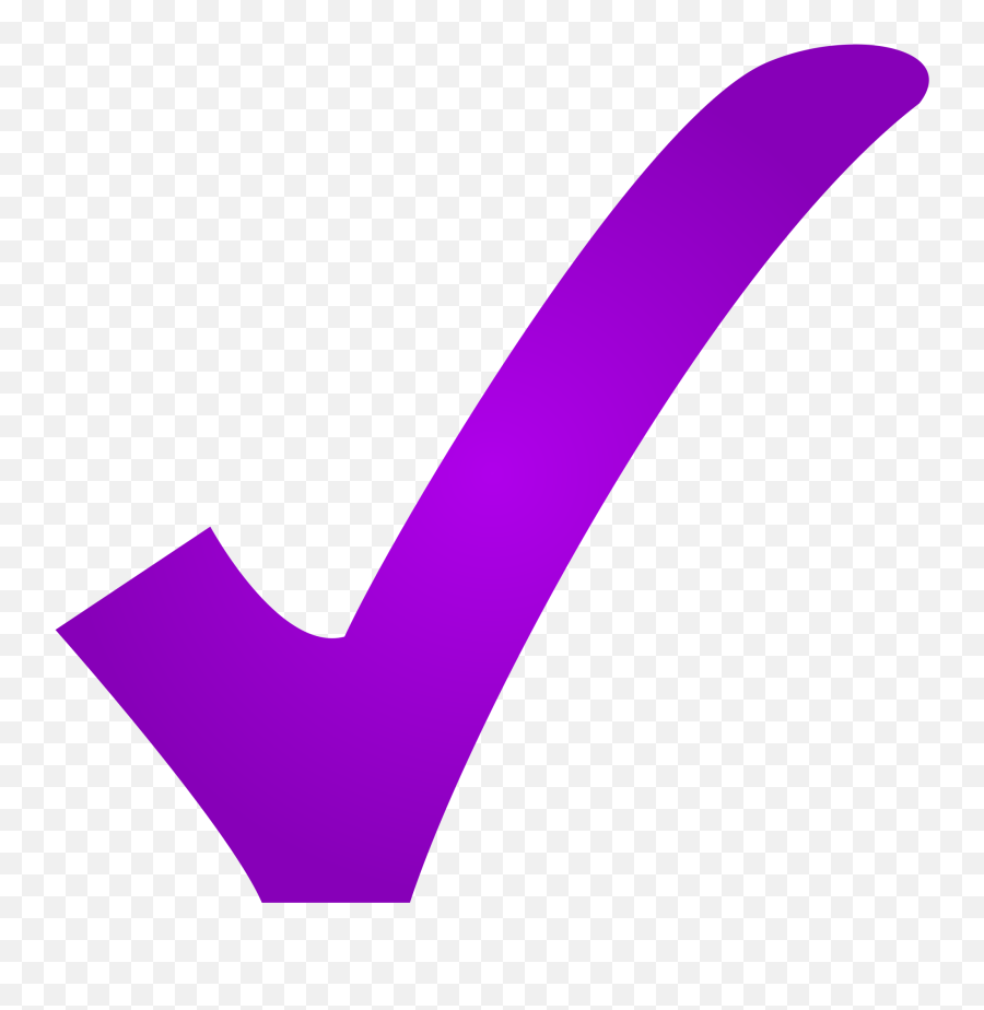 Checkmark Clipart - Clipart Best Purple Check Mark Png Emoji,Checkmark Clipart