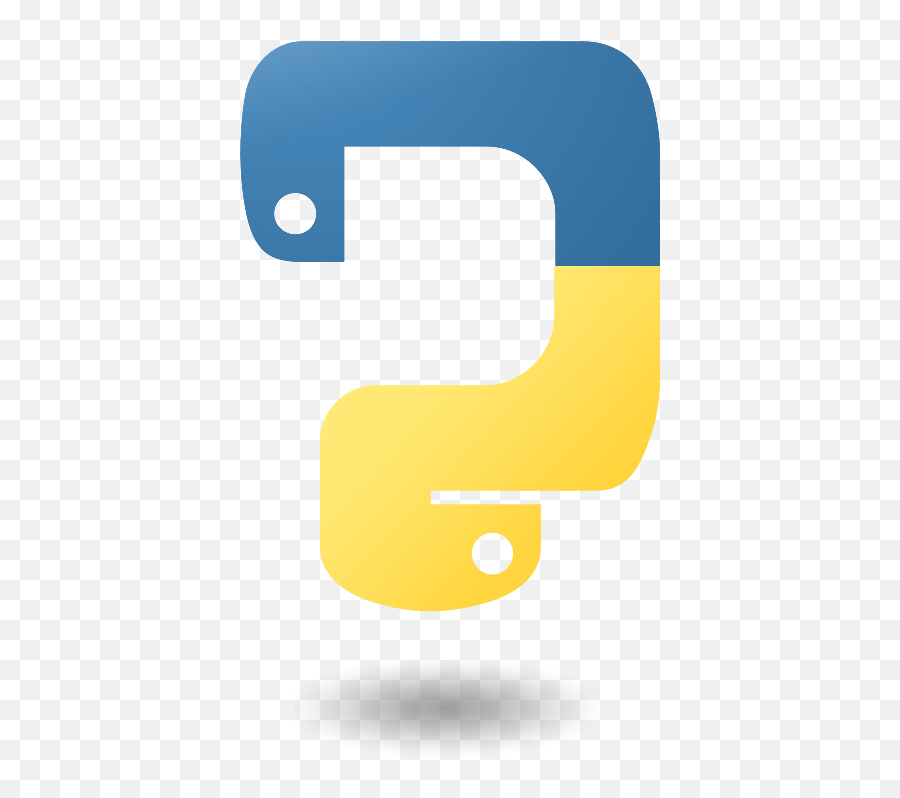 Download Python Logo Clipart Sad - Python Question Full Vertical Emoji,Python Logo