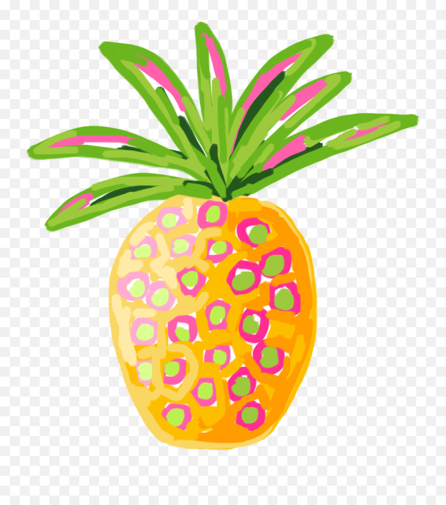 Library Of Palm Leaves With Pineapple Clip Freeuse Stock - Flamingo Pineapple Png Emoji,Pineapple Clipart