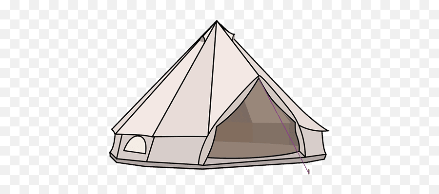 Bell Tent Guide - Diy Bell Tent Pattern Emoji,Teepee Clipart