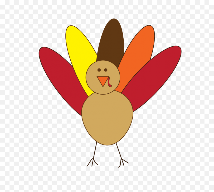 Thanksgiving Thanksgiving Clip Art - Simple Turkey Clipart Clipart Transparent Turkey Emoji,Thanksgiving Food Clipart