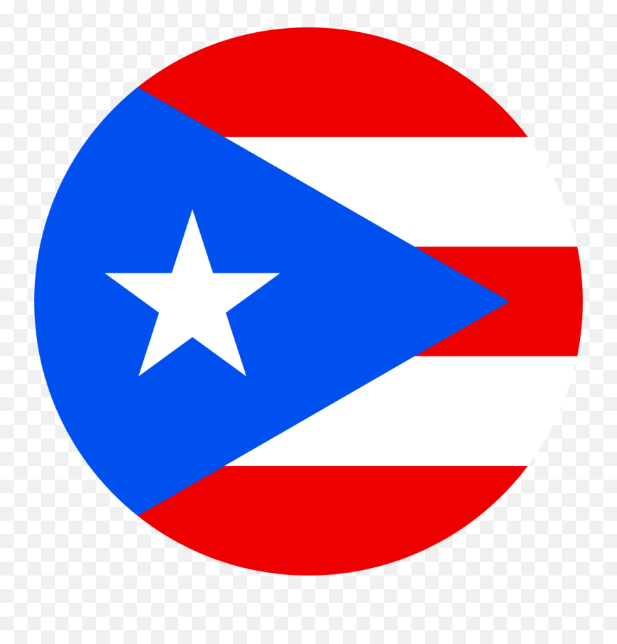 Vector Country Flag Of Puerto Rico - Circle Vector World Flags Puerto Rico Flag Logo Emoji,Puerto Rico Logo