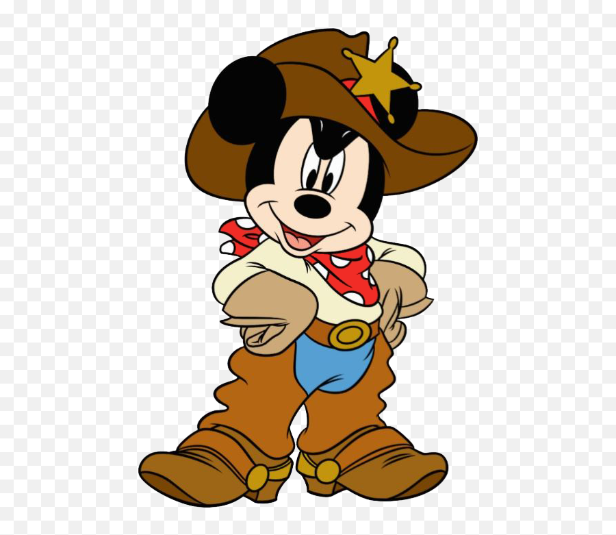 Pin By Jess S - Cowboy Mickey Mouse Png Clipart Full Size Mickey Mouse Cowboy Emoji,Mickey Mouse Png