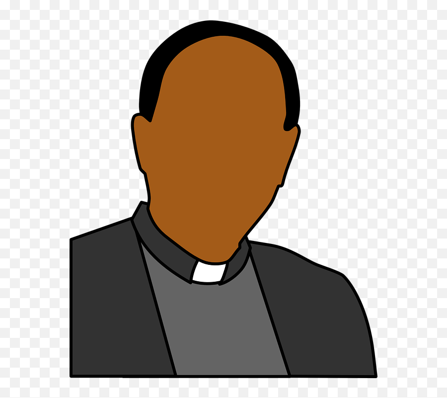 Priest Clip Art - Vicar Outline Emoji,Priest Clipart