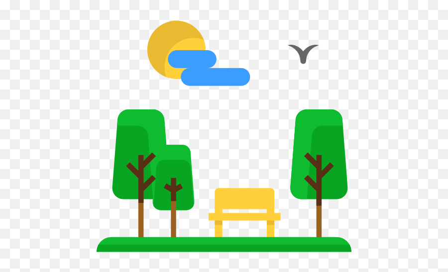 Urban Bench Trees Seat Comfortable - Transparent Park Icon Png Emoji,Park Png