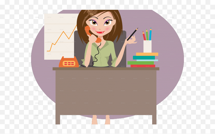Woman Clipart Office - Girl In The Office Clipart Emoji,Woman Clipart