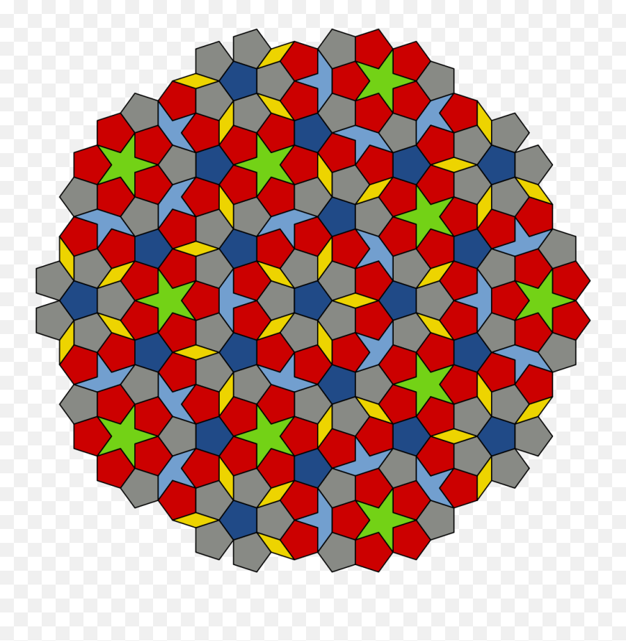 Filepenrose Tiling P1svg - Wikipedia Roger Penrose Art Emoji,Yoshi Clipart
