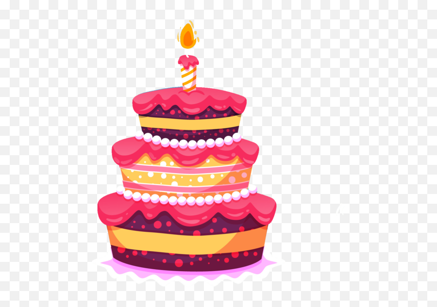 Vector Birthday Cake Png Free Image - Transparent Background Happy Birthday Cake Vector Png Emoji,Birthday Cake Png