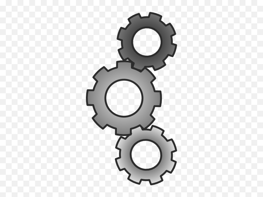 Cogs Meshed Clip Art At Clker - Cogs Clipart Emoji,Cog Clipart