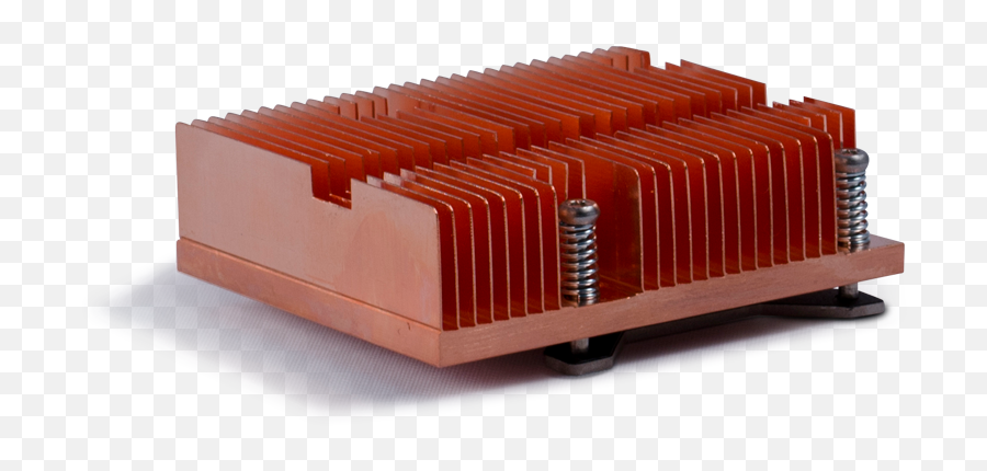 Download Skived Copper Heatsink With Backplate And Push Pins - Vertical Emoji,Push Pin Png