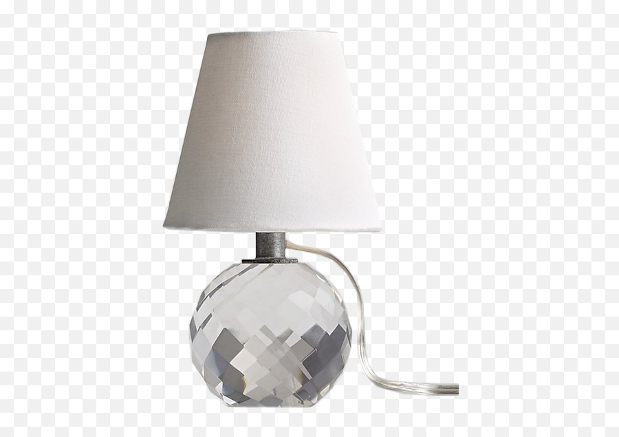 Mini Lourdes Crystal Ball Table Lamp With Shade Emoji,Crystal Ball Transparent