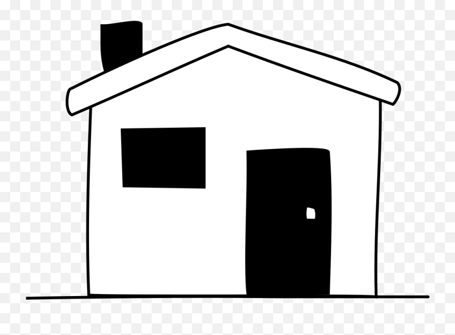 House Clipart Black And White - House Black And White Small Emoji,House Clipart Black And White